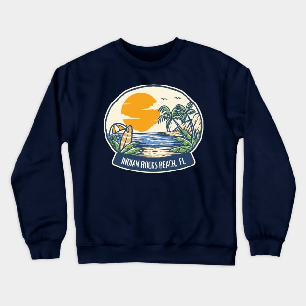 Indian Rocks Beach Florida Crewneck Sweatshirt by Souls.Print